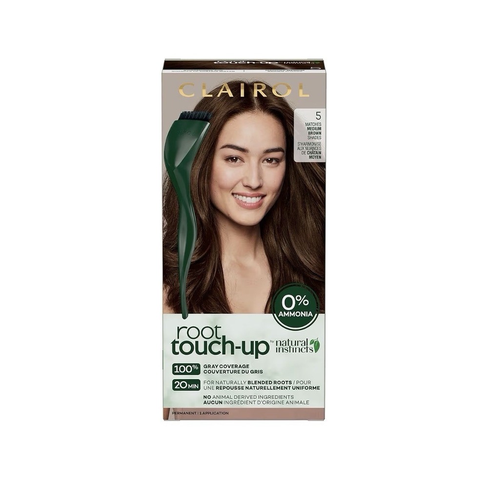 Clairol Natural Instincts Root Touch Up Permanent Hair Color #5 MEDIUM BROWN